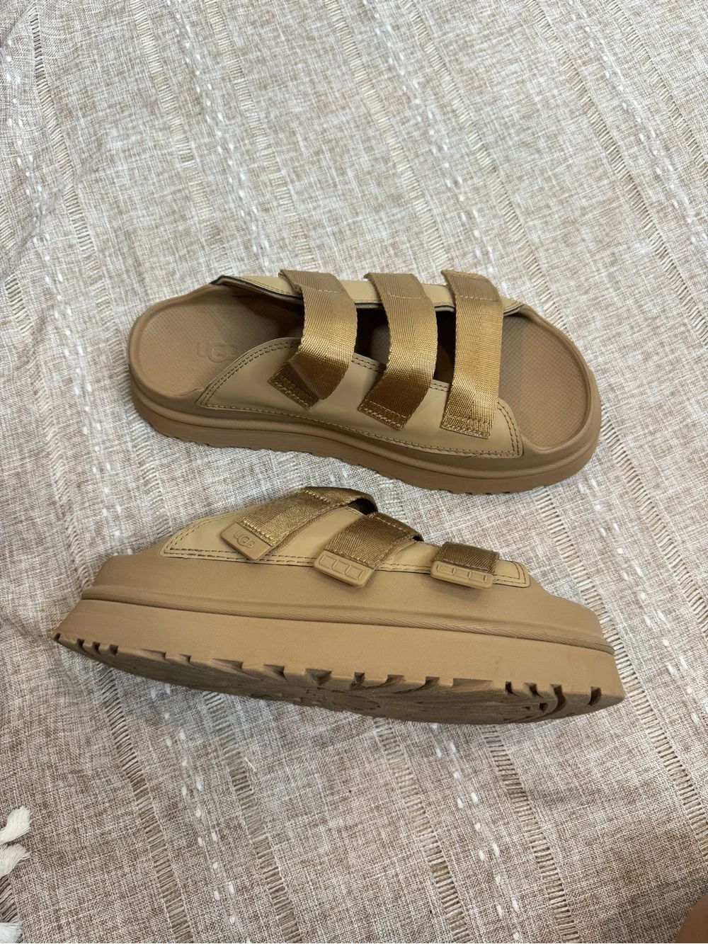 Women's UGG GoldenGlow Slide Platform Sandals- Size 10
